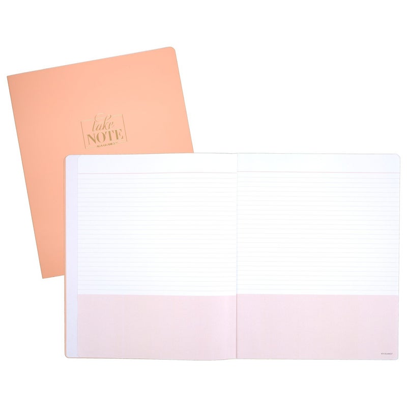 AT-A-GLANCE Notebook, 8-1/2" x 11", 80 Sheets, WorkStyle Take Chances, Coral (WS20340524) - Image 2